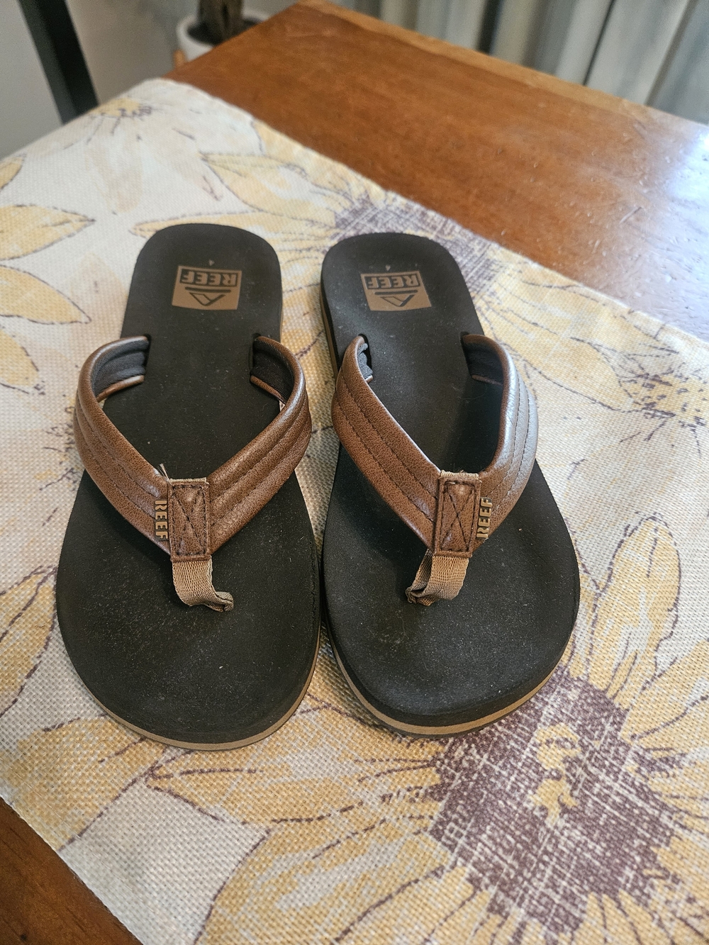 Reef Kids Brown Flip Flop Sandals